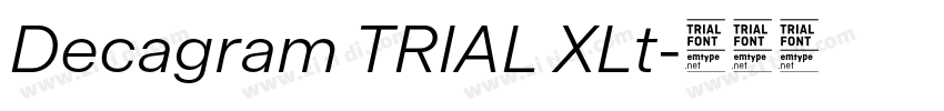 Decagram TRIAL XLt字体转换